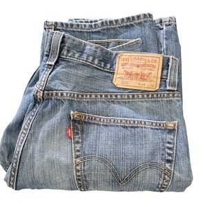 Levi's 505 Regular Fit Jeans Mens 34x32 Blue Straight Leg Medium Wash Denim